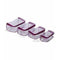 4 Piece Fabric Make up Organizer, Transparent
